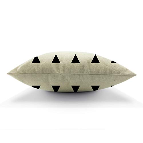 Hgod Designs MAPC-HGF01-23013 Retro Small Up Triangle Pillow Case Cotton Linen Simple Decorative Throw Pillowcase Cushion Cover 18X18 Inches thumb #2