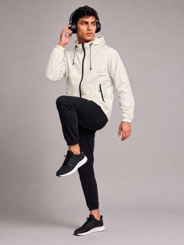 Image of CHKOKKO Sunscreen Jacket For Men With Hood | Advanced Upf 50+ UV Ray Sunblock Sunscreen | Water-repellent Lightweight Nylon Cooling Quick Dry Fabric | Sports Cycling Travel & Dailywear