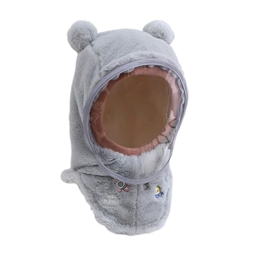 Children's Hooded Hat with Face Cover and Ear Protection for Winter Activities