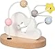 goki 59970 - Motorik-Schleife Sternwölkchen aus Holz & Metall, Fördert Feinmotorik und Hand-Auge-Koordination, Lernspielzeug, Pädagogisches Spielzeug für Kinder, 12x10x10cm, ab 1 Jahr