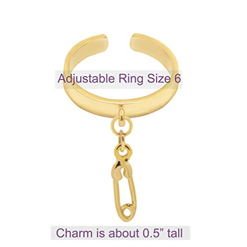Image of Spinningdaisy Dangling Mighty Tiny Charm Adjustable Ring
