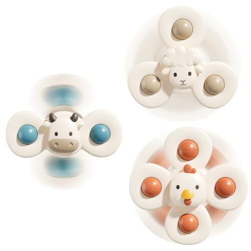 Image of ALASOU Suction Cup Spinner Airplane Travel Toys for 1 Year Old Boy Girl