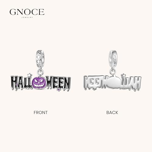 Image of GNOCE Halloween Charm Bracelet Fit Pandora Beads for Women Gift