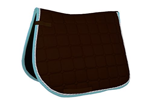 Tapis de selle marron foncé HKM 8776, équipement équitation pour protection dos