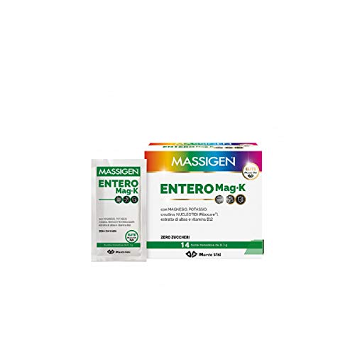 Massigen Entero Mag-K con Magnesio, Potassio, Creatina, Nucleotidi e Vitamina B12