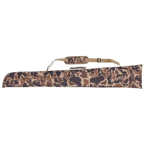 Drake Waterfowl Floating Side-Opening Padded Gun Case - Soft Rugged Waterproof Hunting Shooting Gun Carry Bag for Storage & Transportation w/Adjustable Padded Shoulder Strap, 54