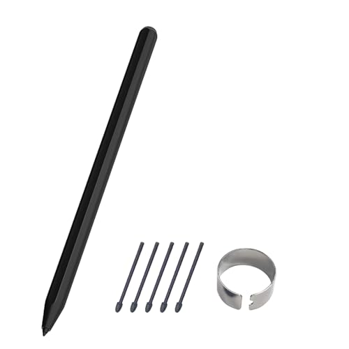 Replacement for Remarkable 2, Digital Eraser, Palm Rejection, Remarkable Plus Pen Remarkable2 Stylus Pen + 5Pcs Tips/Nibs (Black)