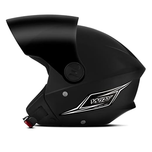 MIXS Capacete Aberto MIXS Way, Viseira Fumê, Preto Fosco, Tam. 56