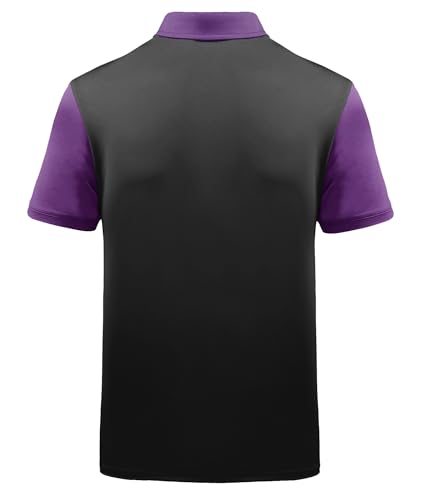 Image of ZITY Mens Golf Shirt Short Sleeve Athletic Casual Work Collared Polo Tshirt