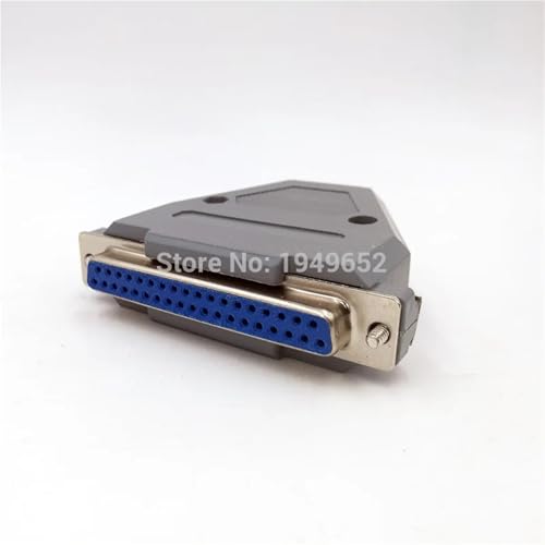Conector D-Sub 37 pines DB37 dorado con dos filas de orificios paralelos