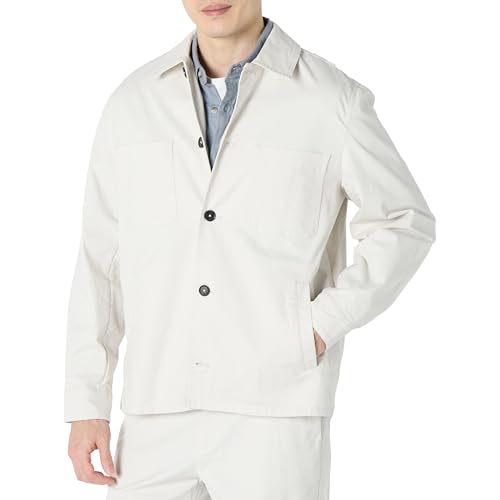 Image of Amazon Essentials Men's Relaxed-Fit Stretch Cotton Utility Jacket with Multi Pockets