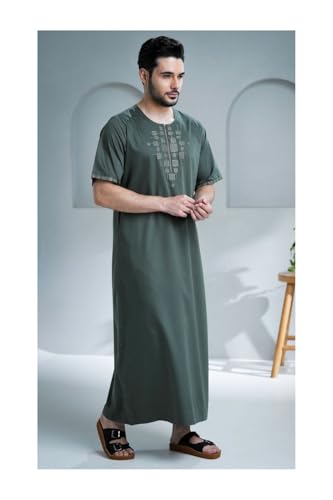 Undave Green Half Sleeve Thobe Jubba4