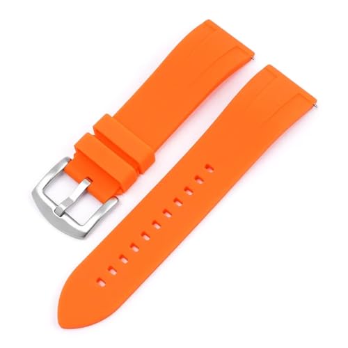 DNYXGDGSL 20mm 22mm 24mm X|[cVRXgbv Y fB[X NCbN[X h _CrO o[uXbg ZCR[Ή/IKΉ/t@[EFCΉEHb`oh(Orange Silver,24mm)