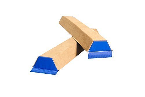 Tumbl Trak Sectional Floor Suede Balance Beam, 1.2m x 10cm Gymnastics Beam, Package of 2