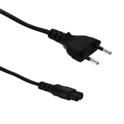 Fosmon European Power 8 Figure Cord - Black (5ft)