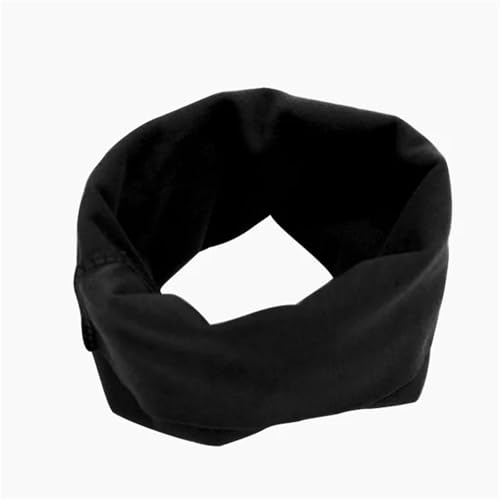 HongJP Dog Ear Wrap 6pcs Dog Grooming Earmuff Warm Headband Ear Cover Neck Hat Noise Cancel Scarf Collar Soundproof Anxiety(Black,Large)