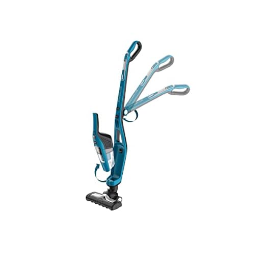 Rowenta Dual Force RH6751W0 - Aspiradora 2 en 1 de mano y escoba eléctrica, cepillo motorizado con luces LED, batería 21.6 V, autonomía 45 min, sin cable, ligera y plegable, sin bolsa, Color Negro