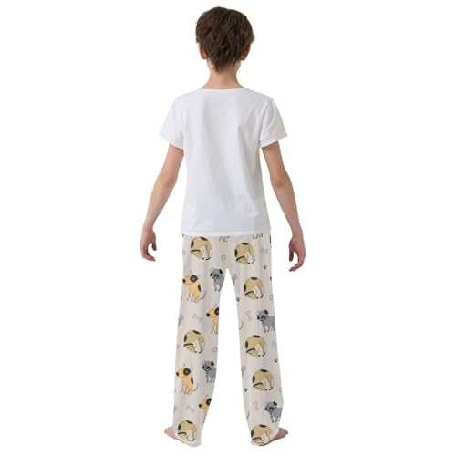 Boys' Pants Dog Cute Funny Long Bottoms Jogger Pants Elastic Waist Trousers with Pockets S-XL3
