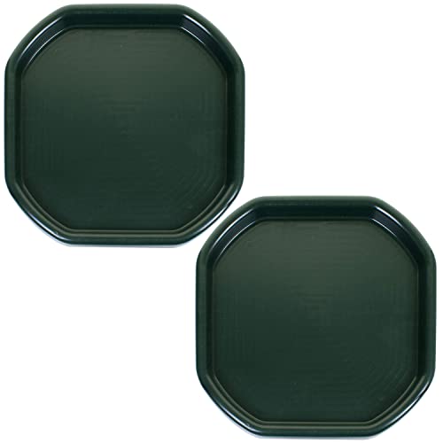 2X Premium Quality Plastic Small Mixing Tray (Dark Green) for Cement Mortar and Sand Plastering / 70 cm x70 cm/for Home, Garden, Construction.