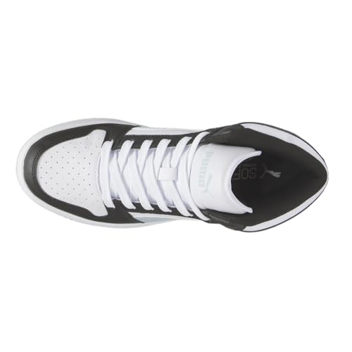 PUMA Puma Women's Rebound Layup Mid Shoes, White-Frosted Dew-Black, 7.5