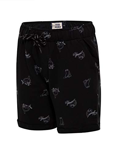 Image of Jockey CB03 Boys Super Combed Cotton French Terry Printed Shorts with Turn Up Hem Styling (Colors & Prints May Vary)