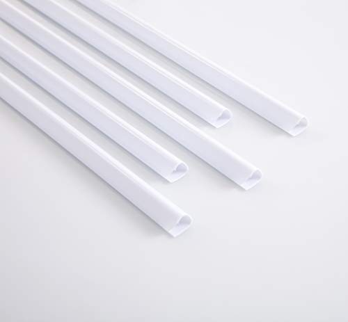 BNC Slide and Grip Binding Bars, 1/8 inches, White Color, Letter Size Pack of 100, 15 to 20 Sheet Capacity, Round Corner (1/8 Inches, White) by BNC Office Supply - Used condition - Image 8