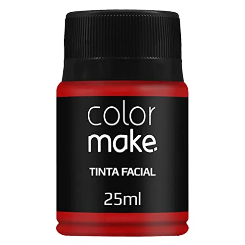 Tinta Facial Liquida Pote 25 Ml Vermelha