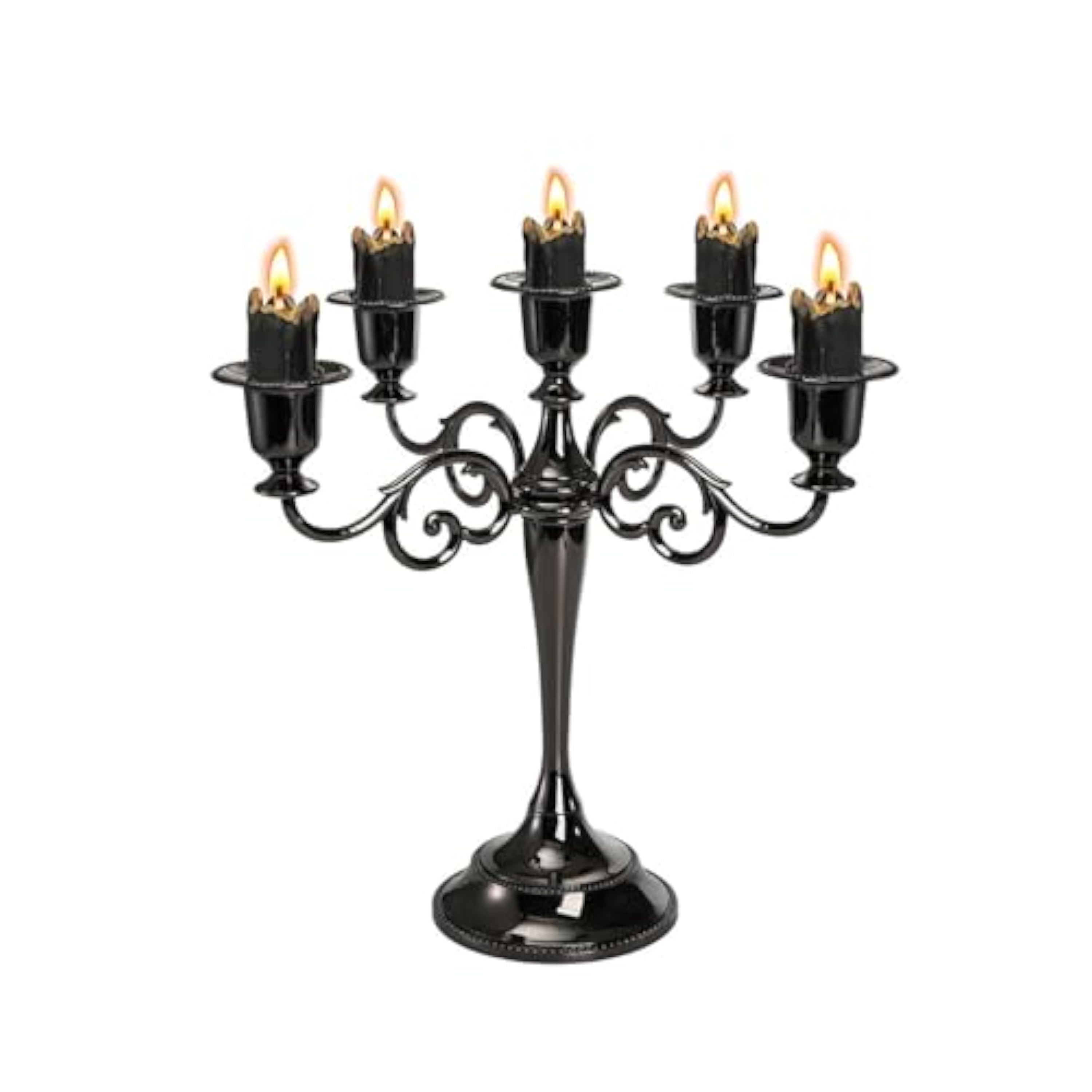 Candelabro Grace Taper – Candelabro Metal Francés 5 Brazos, Candelabros De Aromaterapia Creativos,Candelabro para Cena Luz Las Velas, Adorno Candelabro Vintage Hogar(B)