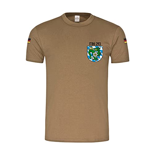T-shirt Bw Tropen robuste kaki XXXL imprimé militaire ITBtl 293 Murnau Cyber IT