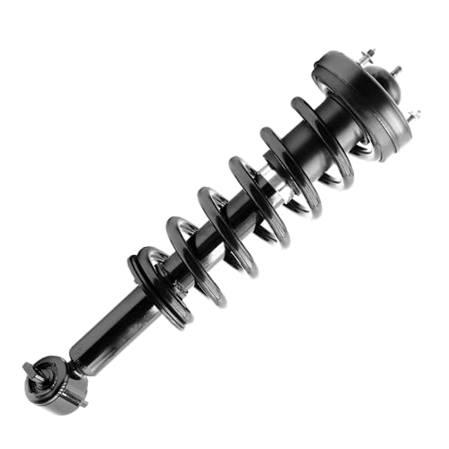 Image of Detroit Axle - Front Struts Sway Bars for 2018-2022 Ford Expedition Lincoln Navigator, 2 Struts with Coil Spring 2 Sway Bar End Links 2019 2020 2021 Replacement Suspension Kit