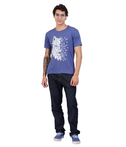 Image of Men's Super Combed Cotton Round Neck Half Sleeve T-Shirt | Soft Breathable Cotton Fabric | Stylish Comfortable Wearfor Men | Quality Regular Fit