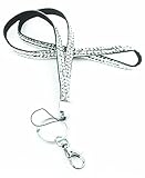 Multi Colors Bling Rhinestone Necklace LANYARDs Keychain for Key, ID Holder, Cell Phone, USB, or Camera (Silver)