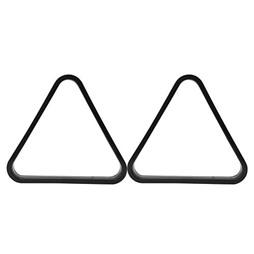 Pool Ball Triangle Frame, 2pcs Billiards Snooker Racks Professional Billiard Table Accessory for American/British Billiard Sports (US)