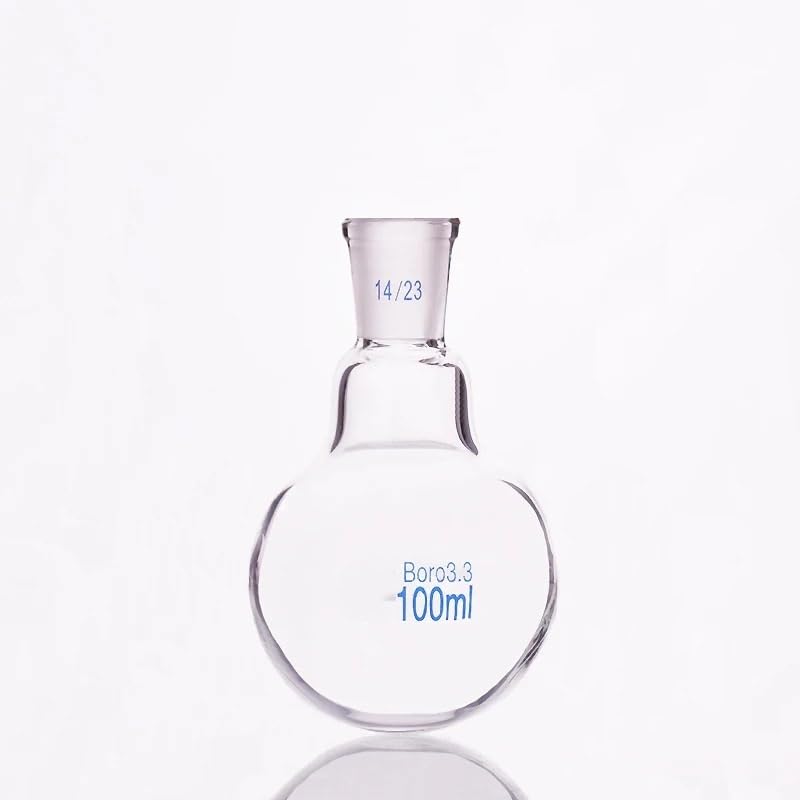 Ballon Rond à col capacité 100 ML et Joint 14/23, Ballon Rond à col Verre borosilicaté
