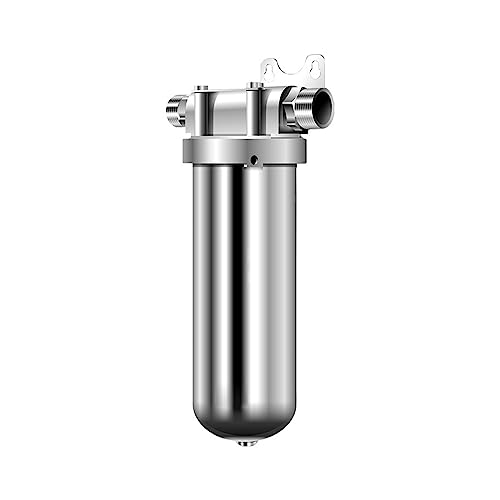 Filtros de Agua para Grifo, Prefiltro de agua de pozo doméstico Purificador de agua doméstico for toda la casa, filtro de agua de retrolavado de alto flujo de acero inoxidable 304(10000ML 6 points)