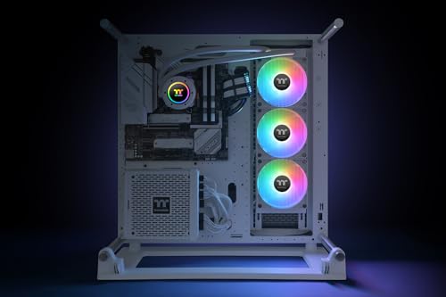 Image of Thermaltake TH360 V2 ARGB Sync /AlO Liquid Cooler /Fan 120mm*3 /PWM 500~2000 RPM /Mirror Waterblock /MB ARGB Sync Control /White, CL-W365-PL12SW-A