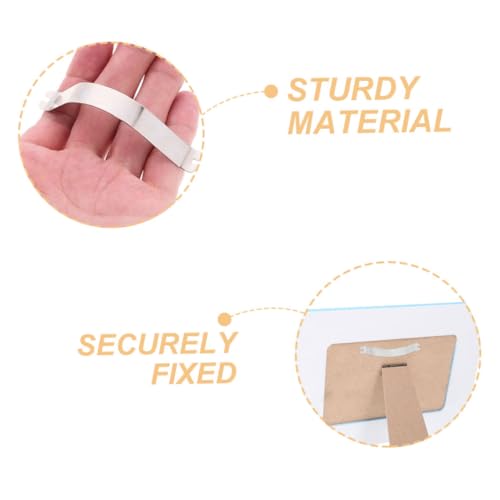 Image of VILLCASE 100PCS Metal Picture Frame Clips Durable Spring Fasteners for Wall Hanging and Backing Hardware for Secure Photo Display and Crafting