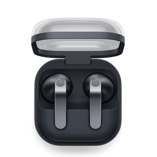 Image of Samsung Galaxy Buds4 (Black) in-Ear Wireless Earbuds with Hi-Fi Audio | Adaptive ANC and EQ 2.0 | 360-Audio | Live Translation | Head Gesture Control | IP54