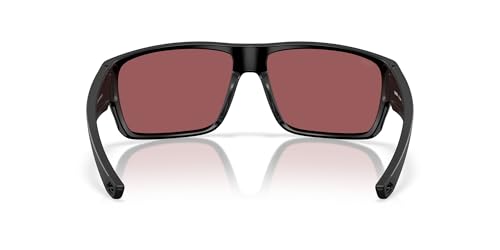 Costa Man Sunglasses Matte Black Frame, Gold Mirror Lenses, 64MM4