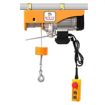 BOLTZ Mini Electric Hoist For Material Handling, Single Phase 100% Copper Winding 20 Meters PA1500 (1500kg)