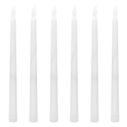 Preisvergleich Produktbild Wifehelper 6Pcs LED simuliertes Kerzenlicht, flammenloses Kerzen-Umweltschutz-elektronisches Kerzen-Lampen-Licht, 10.8 Zoll