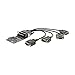 StarTech.com 4 Port PCI Express RS232 Serial Adapter Card - Single-Lane PCI Express - Breakout Cable - RS232 Extension - PCIe Serial Card (PEX4S553B)
