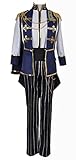 Ensemble Star Tsukinaga Leo Cosplay Coat Jacket Pant Outfit Men Knights Sena Izumi Halloween Starlight Festival School Uniform (Medium, School Uniform)