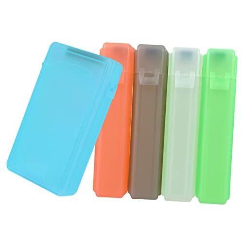 KICHOUSE 5pcs Hard Drive Protection Box Durable Shockproof Storage Case for External USB Drives Organize and Safeguard Your Hard Disk for Use