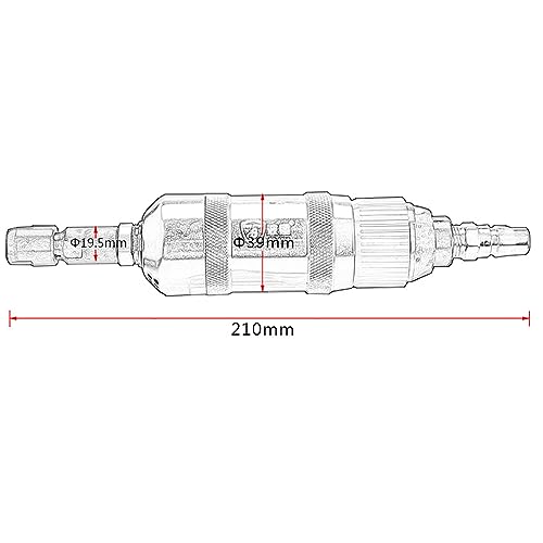 iDili 17500RPM Pneumatic Grinding Machine, Air Angle Die Grinder Straight Type Strong Polishing Tool, Chuck 6MM, Inlet 1/4 Inch