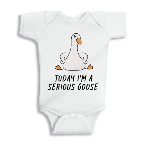 Image of Today I'm a Serious Goose Baby Infant Bodysuit