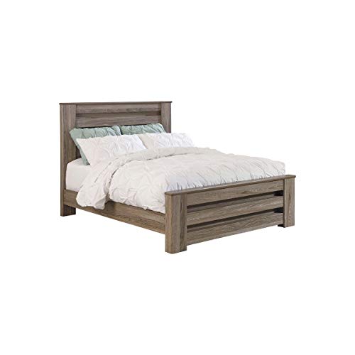 Ashley Furniture Signature Design - Zelen Poster Footboard - King Size - Component Piece - Includes Footboard Only - Warm Gray