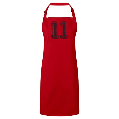 Tablier de cuisine football et basket numéro 11 idéal pour vos barbecues et soirées match