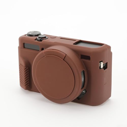 PureBowlic Funda protectora de silicona suave para Canon G7X Mark II, funda de cámara de ajuste personalizado con recortes precisos, carcasa de agarre ligera a prueba de golpes para gráficos de viaje