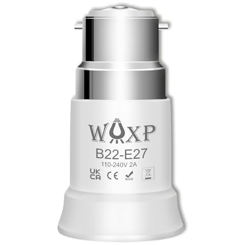 WAXP B22 to E27 Bulb Adapter Cover